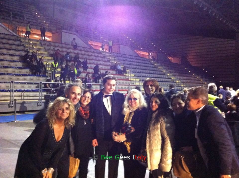 Dwina & RJ Gibb meet and greet with the Bee Gees Italy followers