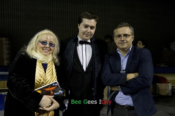 Dwina & RJ Gibb with Enzo Lo Piccolo (Bee Gees Italy Admin)